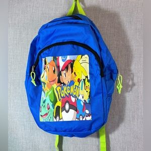 Boy  Pokémon backpack with 2 zippers brand new
